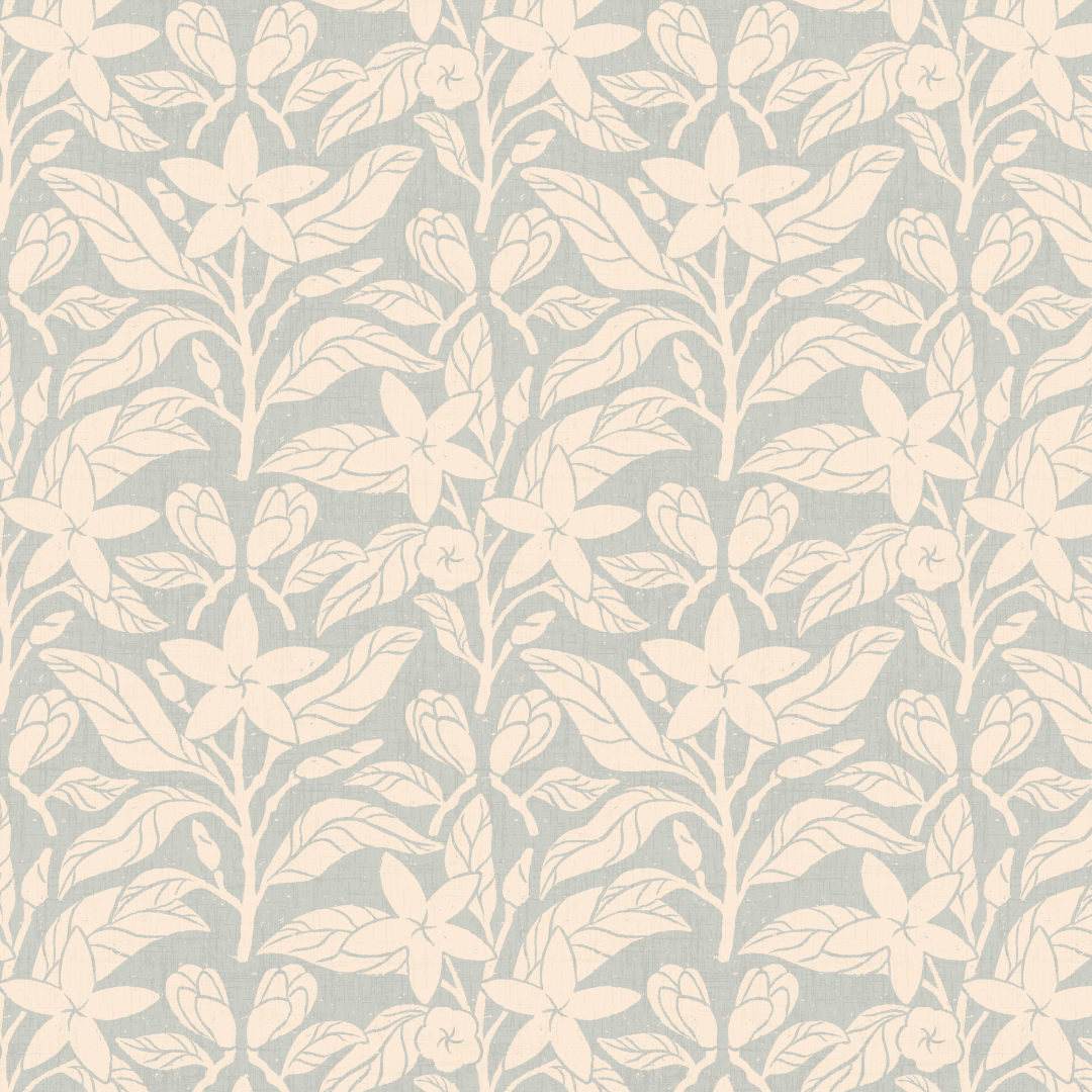 pattern frangipani blue