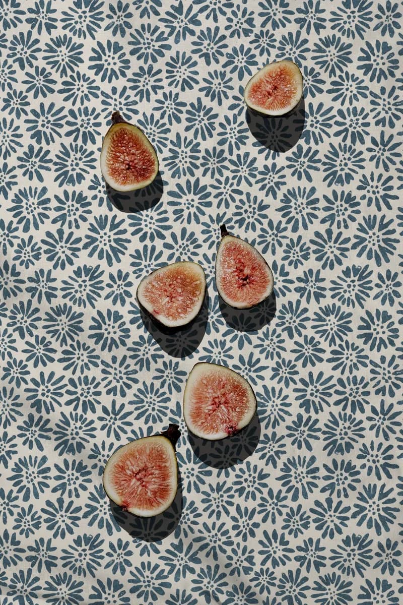 ditsy coral kitchen