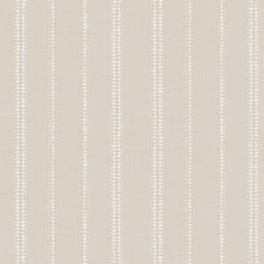 Minimalist Organic Dotted Stripe on Soft Textured Sand